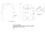 600x900mm Gunmetal Framed LED Mirror