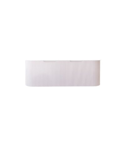 Bergen 1200mm Matte White Wall Hung Fluted Cabinet (Single Bowl)
