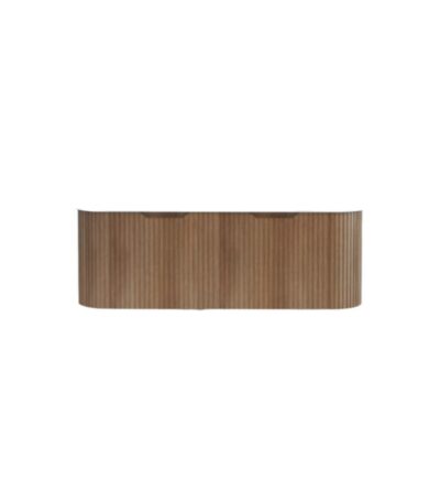 Bergen 1200mm Solid Timber Wall Hung Fluted Cabinet (Single Bowl)