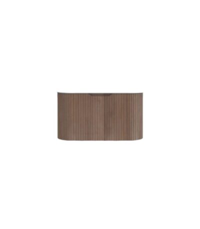 Bergen 900mm Solid Timber Wall Hung Fluted Vanity