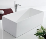 1500*700*580mm Lotus Gloss White Freestanding Bathtub(Non overflow,Pop-up waste & Plug included)