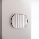1200*700mm Brushed Copper Framed Oval Plain Mirror