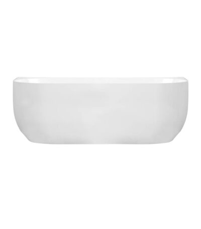 Anna Series 1500*830*580mm Gloss White Back To Wall Acrylic Bathtub