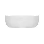 Anna Series 1700*880*580mm Gloss White Back To Wall Acrylic Bathtub