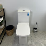 ARIA 620*350*800mm Gloss White Rimless Flushing Back to Wall Two-piece Toilet Suite(Bottom Inlet)