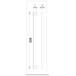 Bellino Brushed Nickel 800mm Single Towel Rail