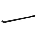 Bellino High Gloss Black 800mm Single Towel Rail