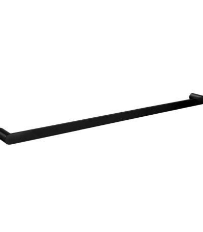 Bellino High Gloss Black 800mm Single Towel Rail