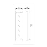Bellino Chrome & Matte Black Shower Shelf
