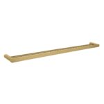 Bellino Brushed Yellow Gold 800mm Double Towel Rail