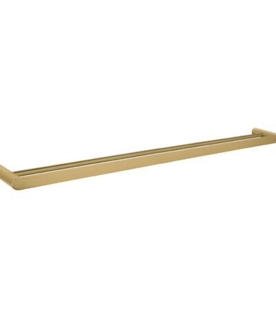 Bellino Brushed Yellow Gold 800mm Double Towel Rail
