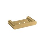 Bellino Brushed Yellow Gold Soap Dish