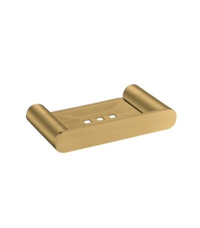 Bellino Brushed Yellow Gold Soap Dish