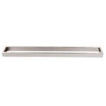Cavallo Brushed Nickel Square Single Towel Rail 600mm
