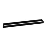 Cavallo Matte Black Square Single Towel Rail 800mm