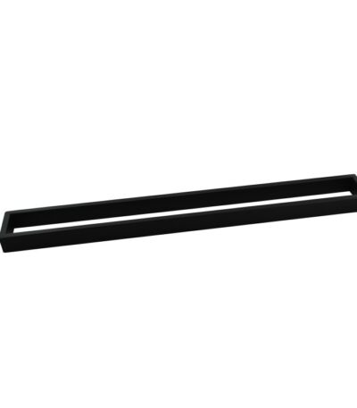Cavallo Matte Black Square Single Towel Rail 800mm