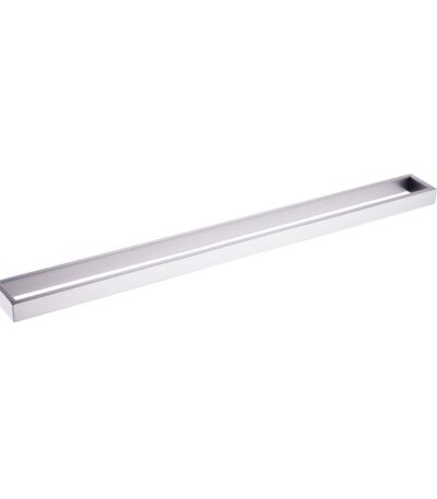 Cavallo Brushed Nickel Square Single Towel Rail 800mm