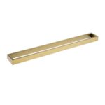 Cavallo Brushed Yellow Gold Square Single Towel Rail 600mm
