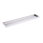 Cavallo Brushed Nickel Square Double Towel Rail 800mm