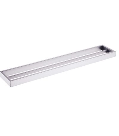 Cavallo Brushed Nickel Square Double Towel Rail 800mm