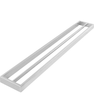 Cavallo Chrome Square Double Towel Rail 800mm