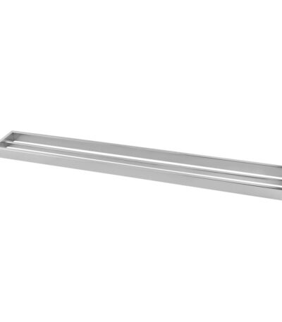 Cavallo Chrome Square Double Towel Rail 600mm