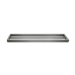 Cavallo Gun Metal Grey Square Double Towel Rail 600mm