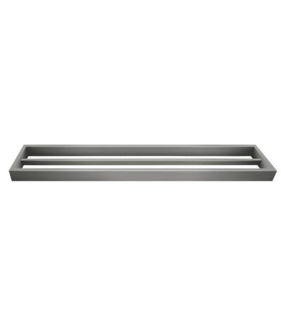 Cavallo Gun Metal Grey Square Double Towel Rail 600mm