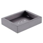 Cavallo Gun Metal Grey Square Soap Dish