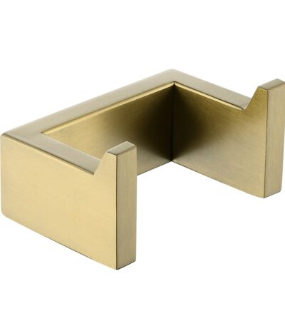 Cavallo Brushed Yellow Gold Square Robe Hook