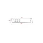 Esperia Brushed Nickel Towel Shelf