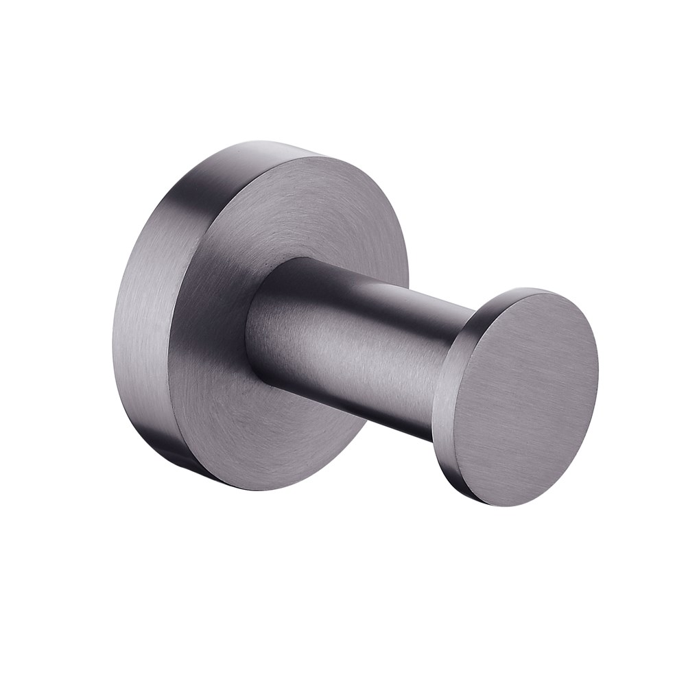 Gun Metal Round Robe Hook 1 Gun Metal Round Robe Hook
