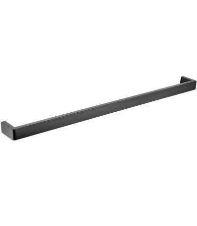 Cavallo Gun Metal Grey Square Single Towel Rail 800mm