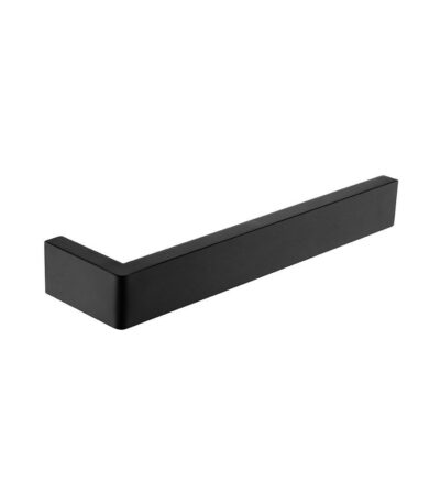 Cavallo Matte Black Square Towel Ring 255mm