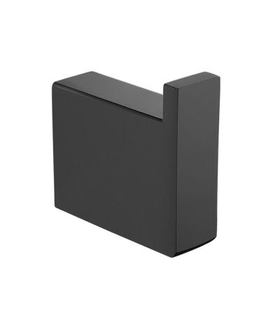 Cavallo Matte Black Square Double Robe Hook