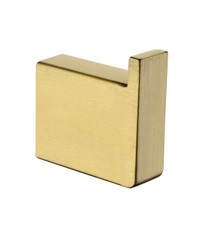 Cavallo Brushed Yellow Gold Square Double Robe Hook