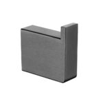 Cavallo Gun Metal Grey Square Double Robe Hook