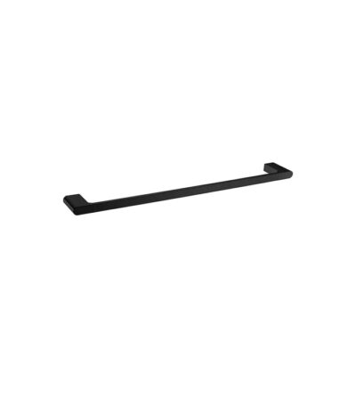 Bellino Matte Black Zinc Alloy 800mm Single Towel Rail
