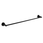 Black Single Towel Rail