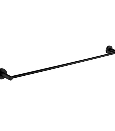 Black Single Towel Rail