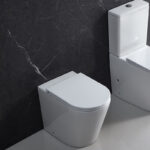 BERLIN99 580*360*430mm Gloss White Quiet Flushing Wall Faced Floor Pan