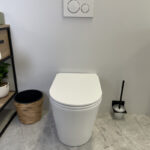 BERLIN99 580*360*430mm Gloss White Quiet Flushing Wall Faced Floor Pan