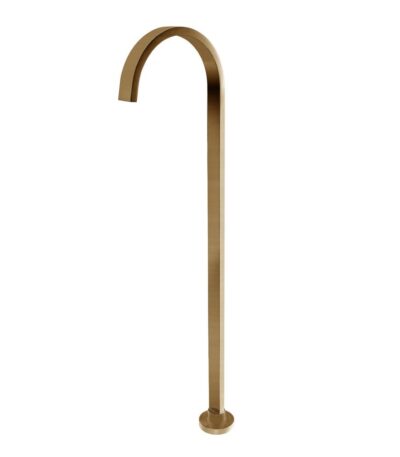 Cavallo Brushed Brass Free Standing Spout