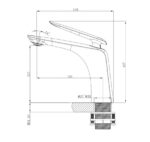 Bellino Matte Black Basin Mixer Tap