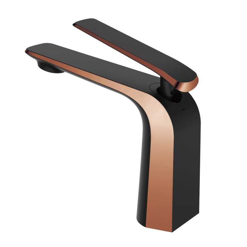 ESPERIA - Black & Rose Gold Basin Mixer 1 ESPERIA - Black & Rose Gold Basin Mixer