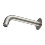 LUCID PIN Series 180mm Round Brushed Nickel Bathtub/Basin Wall Spout(60mm Flat Back Plate)