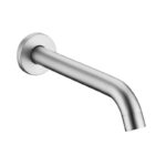 LUCID PIN Series Round Brushed Nickel Bathtub/Basin Wall Spout(160mm)