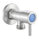 Round Brushed Nickel Water Stop Valves (One Pair)