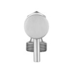 Bathroom Round Brushed Nickel 1/4 Turn Washing Machine Stop Tap(One Piece)