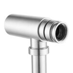 Round Brushed Nickel Bottle Trap G1 1/2"